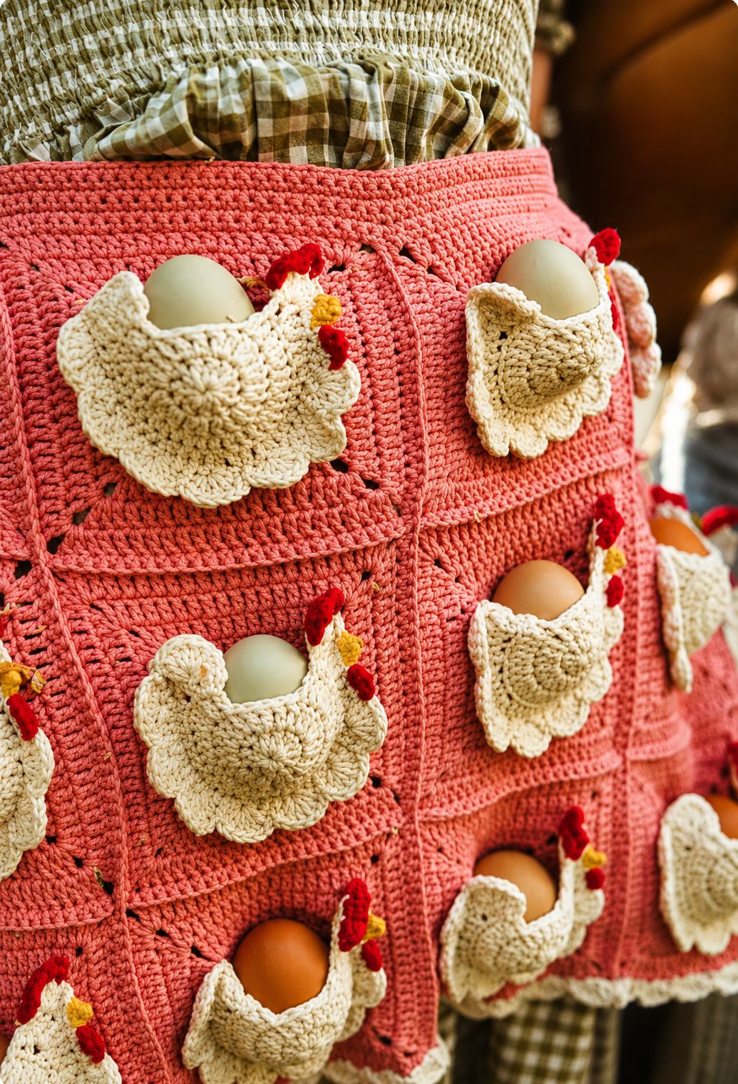 Viral Crochet Chicken Egg Apron PDF Pattern