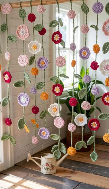 Crochet Flower Garland Pattern – PDF Download