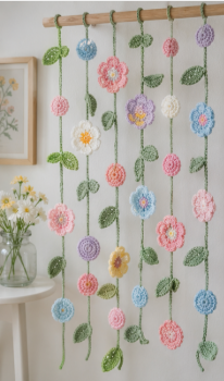 Crochet Flower Garland Pattern – PDF Download
