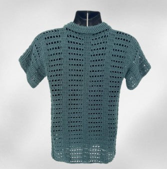 Men's Crochet Polo Shirt Pattern – PDF Download