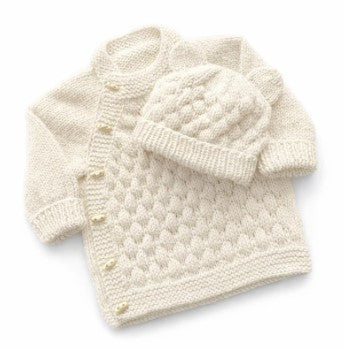 Cozy Baby Sweater & Beanie Knitting Pattern – PDF Download