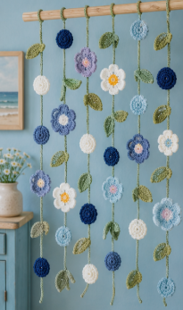 Crochet Flower Garland Pattern – PDF Download