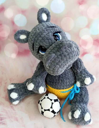 Cute Hippo Crochet Pattern – PDF Download