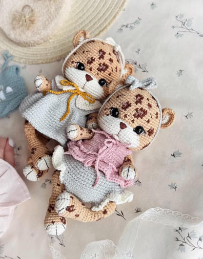 Baby Leopard Crochet Pattern Bundle – PDF Download