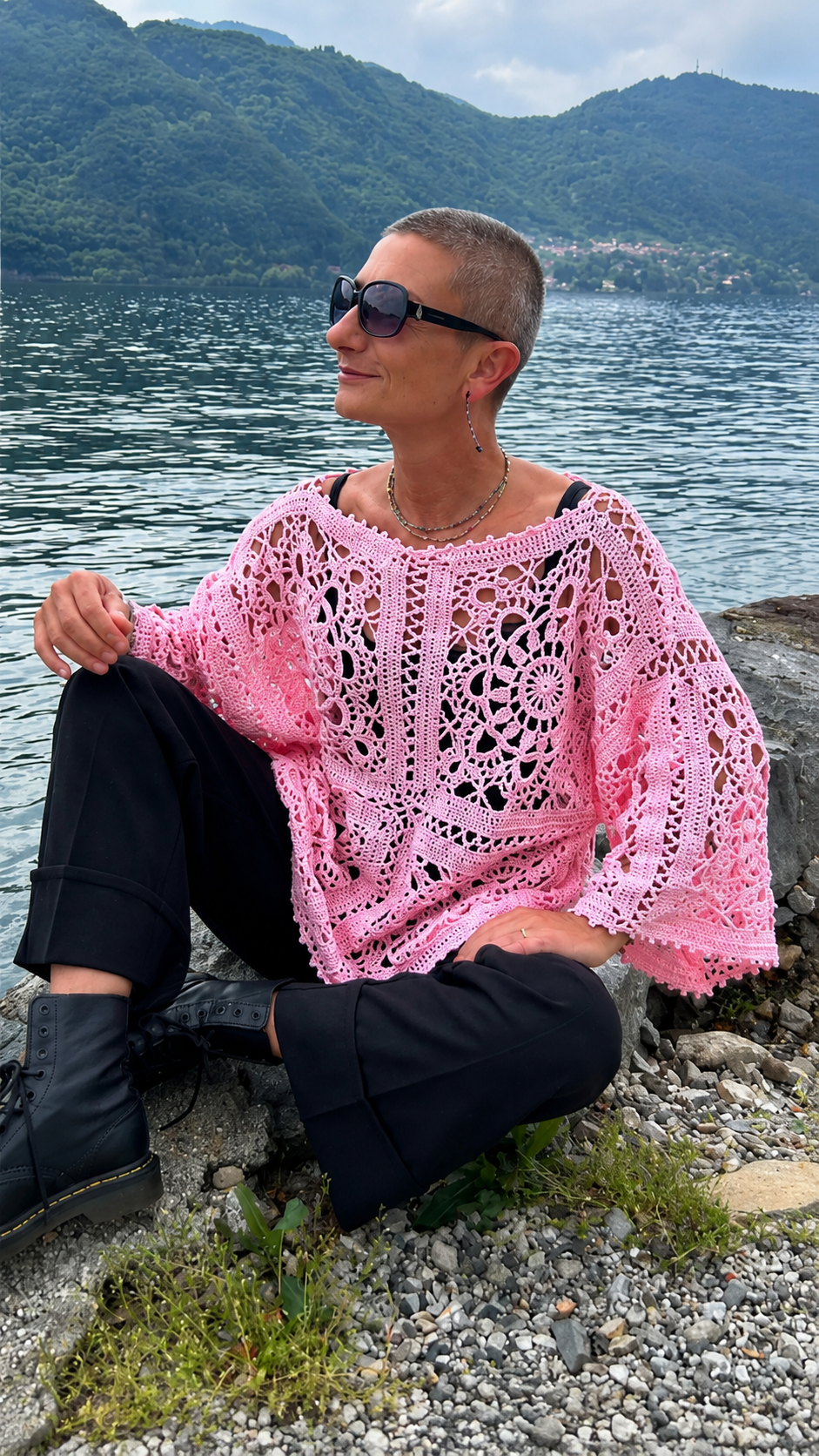 Bohemian Crochet Sweater Pattern – PDF