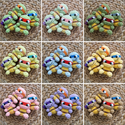 Ninja Turtle Crochet Pattern Bundle – PDF Download
