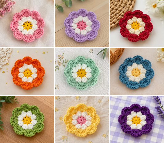 Crochet Flower Garland Pattern – PDF Download