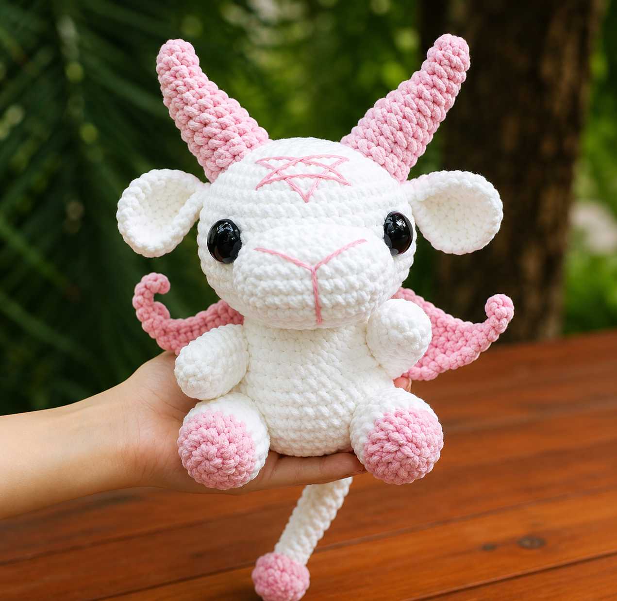 4-in-1 Baphomet Crochet Pattern Bundle – PDF Download