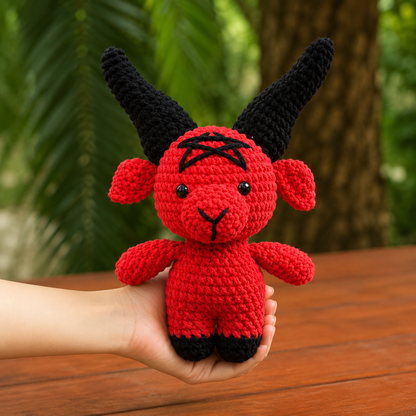 4-in-1 Baphomet Crochet Pattern Bundle – PDF Download