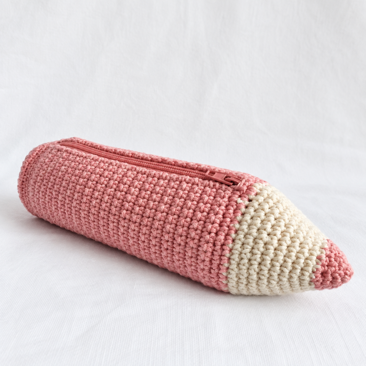 Crochet Pencil Case Pattern PDF – Pencil Shaped Pouch Digital Download