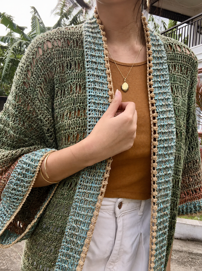 Bohemian Crochet Kimono Cardigan Pattern