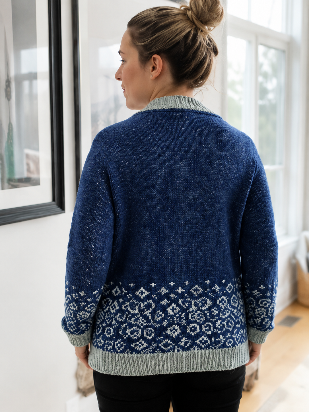 Anleitung für gehäkelten Fair-Isle-Cardigan „Nordelle“ – PDF-Download