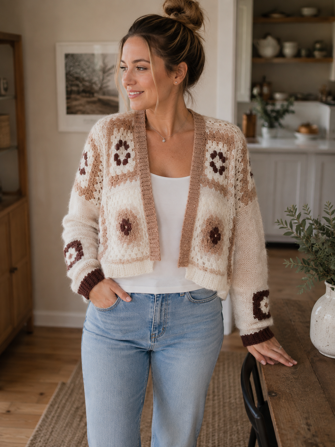 Anleitung für gehäkelten Cardigan „Clover Cottage“ – PDF-Download