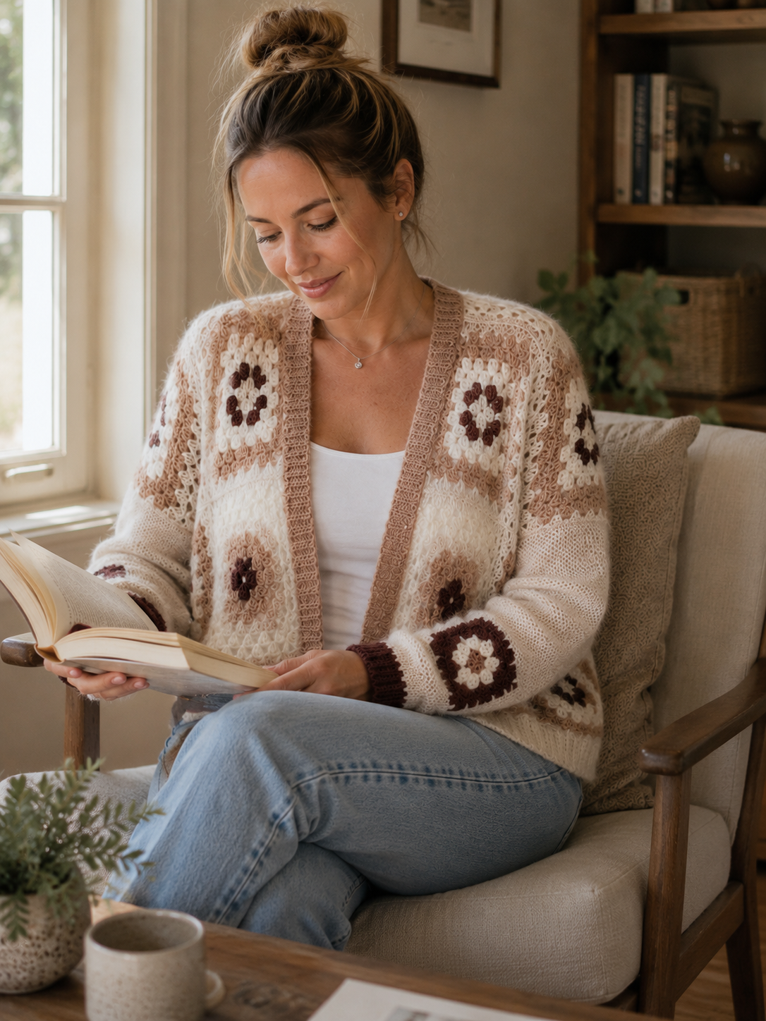 Anleitung für gehäkelten Cardigan „Clover Cottage“ – PDF-Download