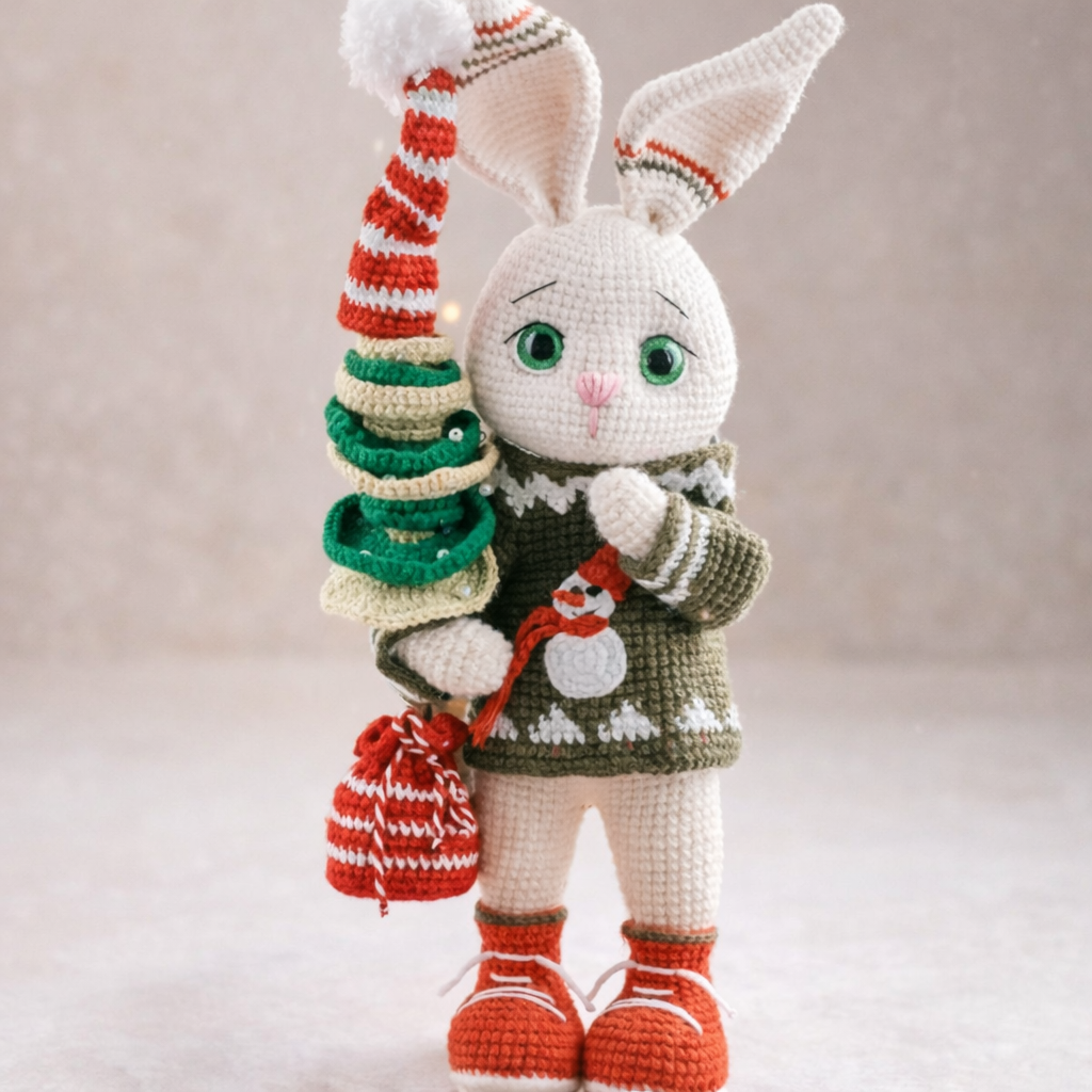 Patron Amigurumi Tommi le Lapin + tenue