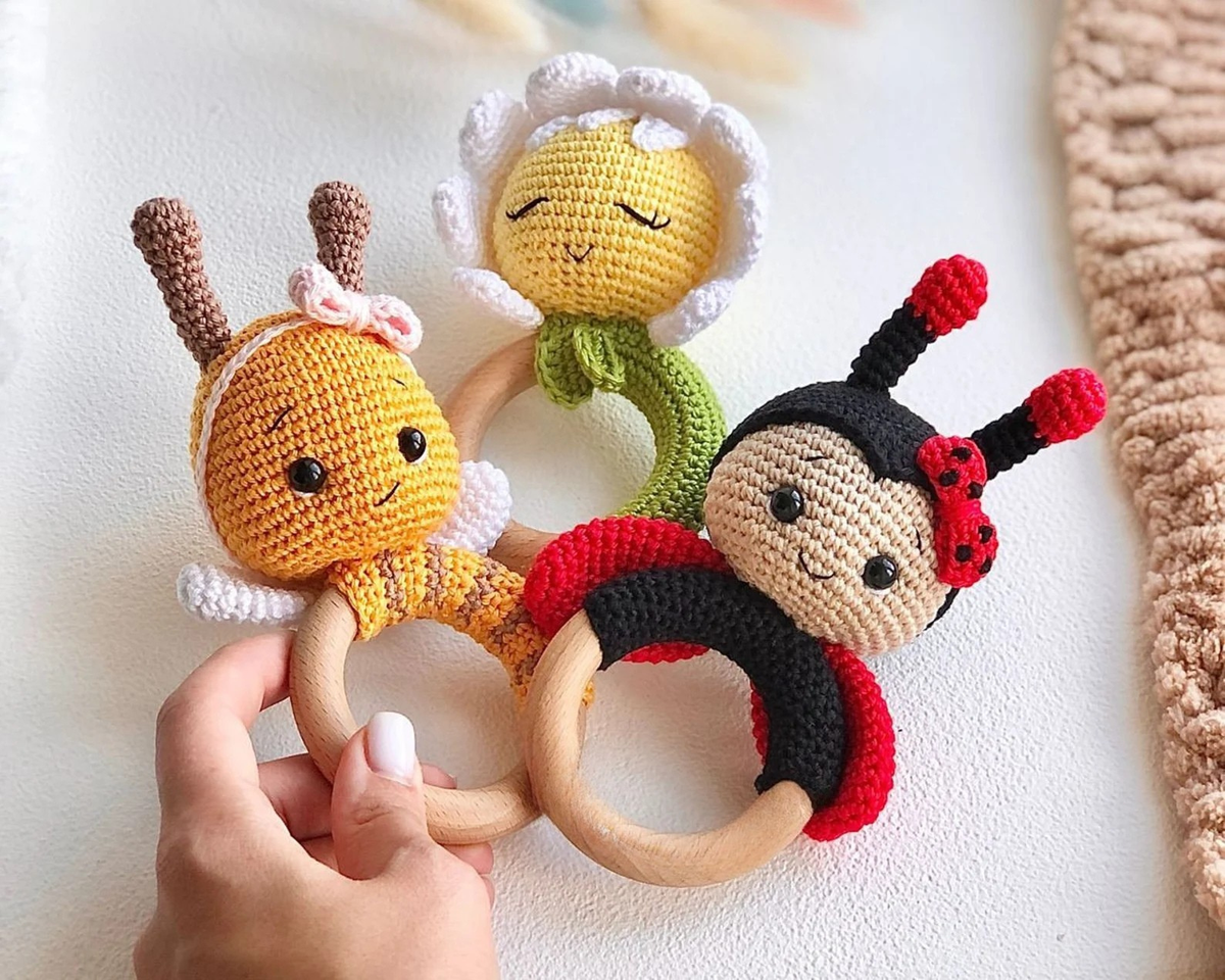 Little Bee • Lieveheersbeestje • Madelief Bloem 3in1 Haakpatroon Set