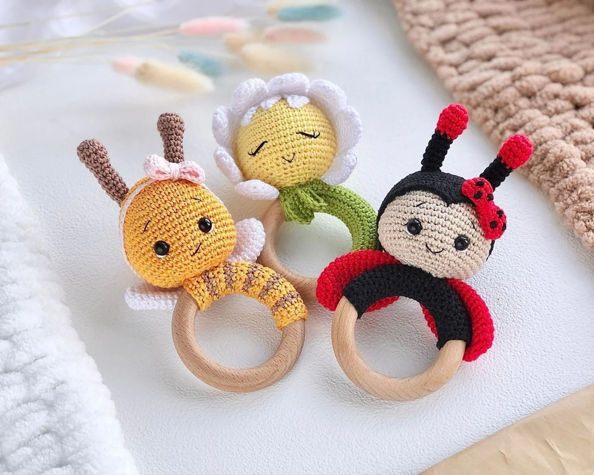 Little Bee • Lieveheersbeestje • Madelief Bloem 3in1 Haakpatroon Set