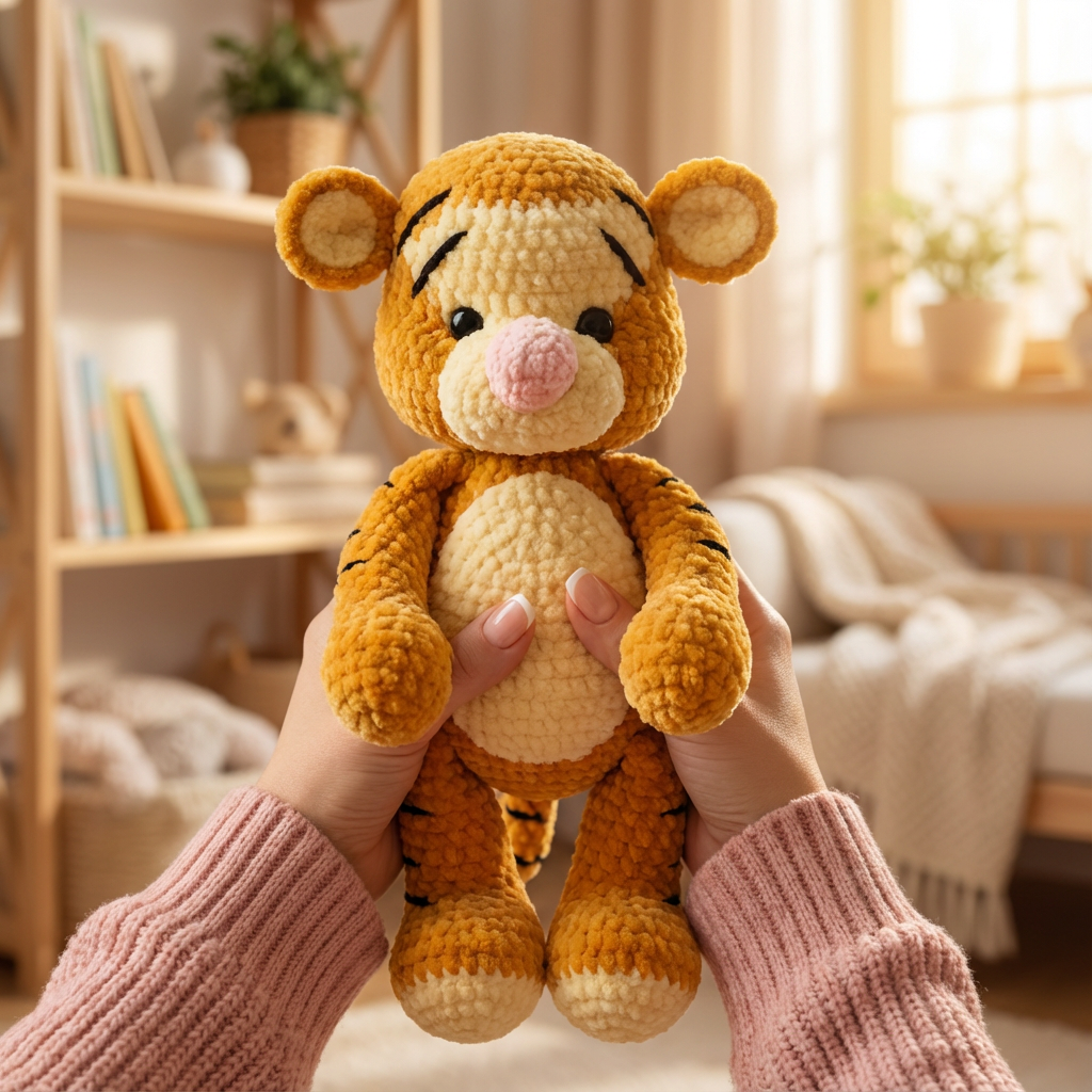 Toby Tigeren – Amigurumi Hæklemønster PDF