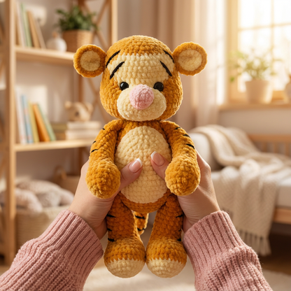 Toby Tigeren – Amigurumi Hæklemønster PDF