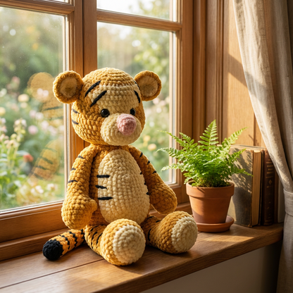 Toby Tigeren – Amigurumi Hæklemønster PDF