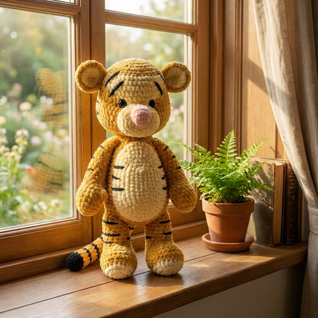 Toby Tigeren – Amigurumi Hæklemønster PDF