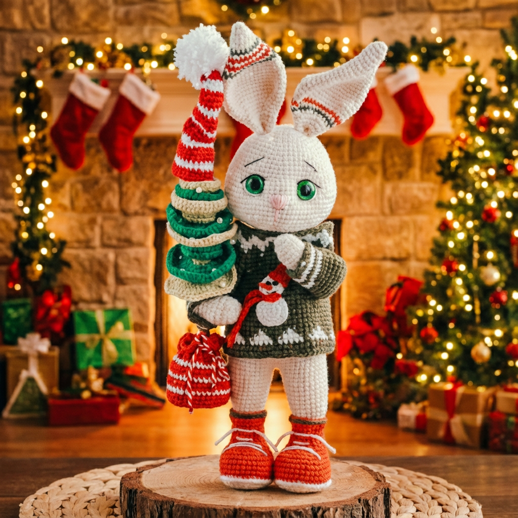 Patron Amigurumi Tommi le Lapin + tenue